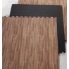 Suelo Tatami puzzle 2 cmts. (Madera / negro) 
